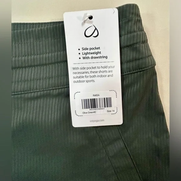 CRZ Yoga Casual Shorts size 14 NWT - Picture 6 of 12